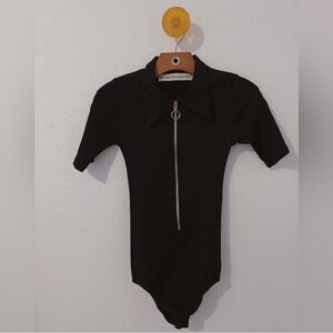 Awesome Stoned Immaculate Collared Bodysuit size Small with zipper